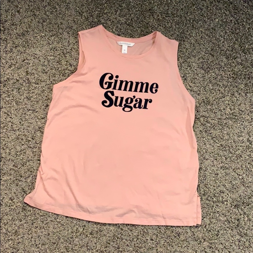 Popsugar Gimme Sugar Pink sleeveless top